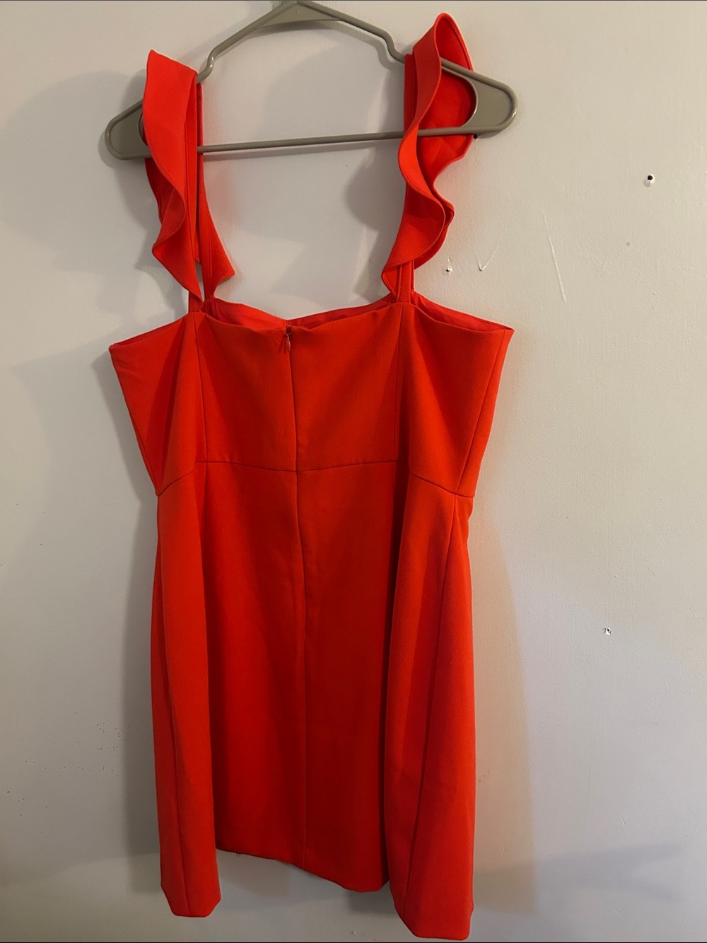 French Connection Red Ruffle-strap Mini Dress - Picture 6 of 6